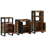 Bathroom Furniture Set 3 pcs Multicolour Solid Reclaimed Wood 3305625
