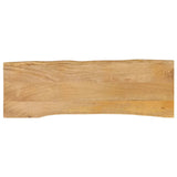 Table Top 120x40x3.8 cm Live Edge Solid Wood Mango 370734