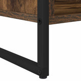 Coffee Table Smoke Oak 80 x 50 x 40 cm Engineered Wood 886434