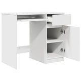 Desk White 86x49x76 cm Engineered Wood 861823