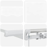 Awning Retractable Manual White 300 x 250 x 165 cm Polyester 3330069