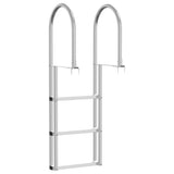 3-Step Dock Ladder Silver 45 x 11.5 x 134 cm Aluminum 42011353