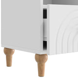 TV Cabinet High Gloss White 102 x 34.5 x 50 cm Engineered Wood 894219