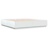 Bed Frame without Mattress White 200x200 cm 3209674