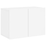 5 Piece TV Wall Units White Engineered Wood 3216511