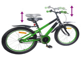 Kids Bike 20 Inches for 6-11 Years Old Green Black 42009335