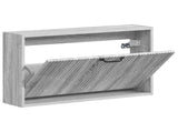 Wall-Mounted Shoe Cabinet HOORN 71 x 17 x 43 cm Engineered Wood 897291