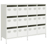 Sideboard White 135x39x103.5 cm Cold-rolled Steel 3307178