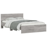 Bed Frame Grey Sonoma Engineered Wood Small Double Durable 3207516
