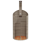 Outdoor Shower Grey 100x100x241.5 cm Poly Rattan and Acacia Wood 368213