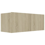 8 Piece TV Cabinet Set Sonoma Oak Engineered Wood 3079007