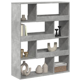 Bookcase Concrete Grey 100x33x125.5 cm Engineered Wood 3309333