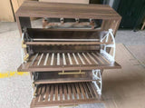 60cm walnut shoe cabinet, medieval modern independent shoe cabinet, fence shoe cabinet with 2 flip W6296P537615