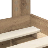 Bed Frame Artisian Oak 160 x 200 cm Solid Pine Wood 3412469