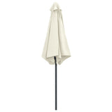 Garden Parasol with Aluminium Pole 270x246 cm Sand White 47345