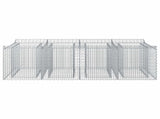 Gabion Raised Bed 2 pcs Silver 3422218