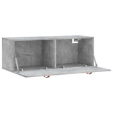 Wall Cabinet Concrete Grey 100x36.5x35 cm Engineered Wood 830112