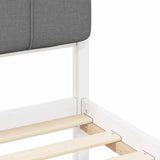 Bed Frame with Upholstered Headboard Black 120 x 200 cm 877351