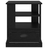 Bedside Cabinet Black Oak 50 x 50 x 60 cm Engineered Wood 881410
