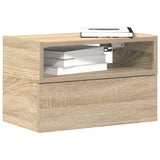 Wall-mounted Bedside Cabinets 2 pcs Sonoma Oak 45x26x28.5 cm 858601