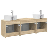 Bathroom Cabinet Set 3 pcs Sonoma Oak 49.5 x 44.5 x 65 cm 3405669