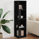 Corner Cabinet Black 33x33x132 cm Engineered Wood 809036