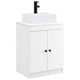 Bathroom Furniture Set White Engineered Wood 3404250