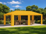 Gazebo Cover 6 x 3 m Yellow Polyester 190 gsm 900430