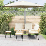 Garden Sofa Set 4 pcs Natural Poly Rattan 3328651