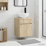 Wall-mounted Sink Vanity Sonoma Oak 39 x 35 x 63 cm 890544