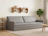 3 Seater Sofa Light Grey 190 x 81 x 82 cm Velvet 42041120