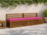 2-Piece Bench Cushions SOEST 2 pcs 100% Polyester Pink 949999