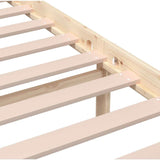 3101153 Bed Frame without Mattress Solid Wood 140x200 cm