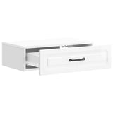 Wall-Mounted Side Table High Gloss White 59 x 34.5 x 17 cm 899339