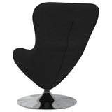 Egg Chair Black 63 x 73 x 90 cm Fabric 42002738