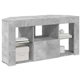 Corner LED TV Cabinet 100 x 40 x 50 cm Concrete Grey 889798