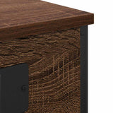 Bedside Cabinet Brown Oak 41 x 31 x 76 cm Engineered Wood 859533