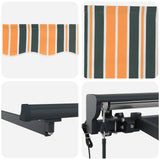 Electric Retractable Awning 5 x 3.5 m Polyester with PU coating 3422147