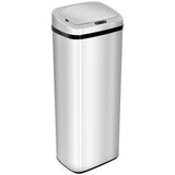 50L Infrared Touchless Automatic Motion Sensor Dustbin Stainless Steel Trash Can Home Office T3398P343260