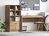 Desk with Drawer with Shelf with Storage 2 pcs Artisan Oak 3337328
