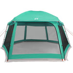 ZNTS Pool Tent with Removable Fly & Mesh Walls Sea Green 512x458 cm 4100626