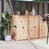 Outdoor Kitchen Doors MEPPEL 2 pcs 50x9x82 cm Solid Wood Pine 832358