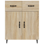 ZNTS Sideboard Sonoma Oak 69.5x34x90 cm Engineered Wood 812198