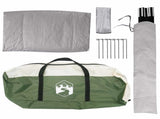 Car Tent with Roof Green 239 x 210 x 210 cm Polyester and Steel 42028535