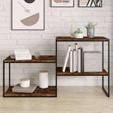 Wall Shelves 4 pcs Smoked Oak 60x40x1,5 cm Engineered Wood 838243