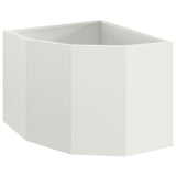 Corner Planter White 45 x 45 x 35 cm Steel 883648