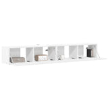 TV Wall Cabinet 2 pcs White Engineered Wood 892230