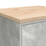 Garage Storage Cabinet Concrete Grey 60x51x85 cm Solid Wood Pine 860574