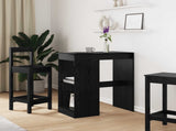 Bar Table Black Oak 90 x 47.5 x 103.5 cm Engineered Wood 8003917
