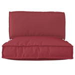 Pallet Cushion Set 2 pcs Wine red 80 x 80 x 12 cm Oxford fabric 3329075